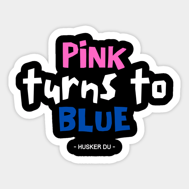 Pink turns to blue Sticker by Animals Project